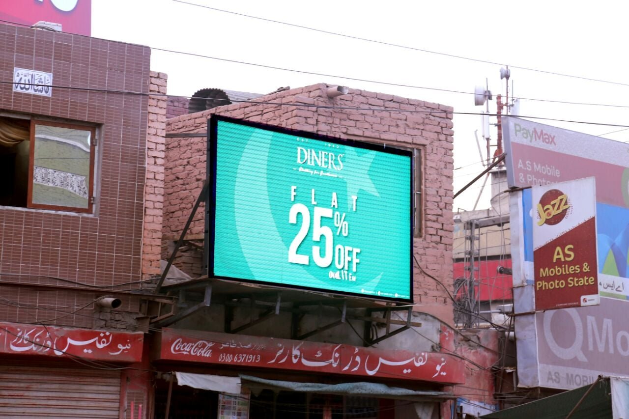 Picture Of popular SMD screens in Pakistan pointing towards Innovative Marketing Tools