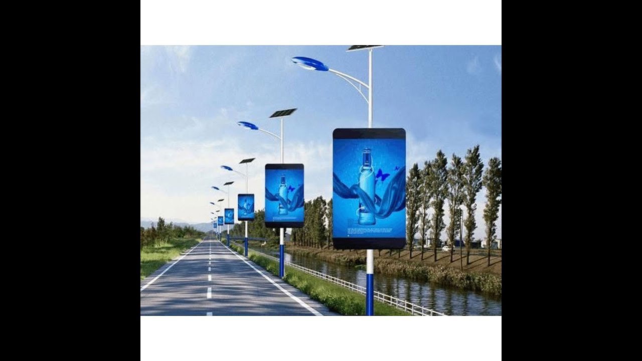 Pole-Mounted LED Advertising Screens